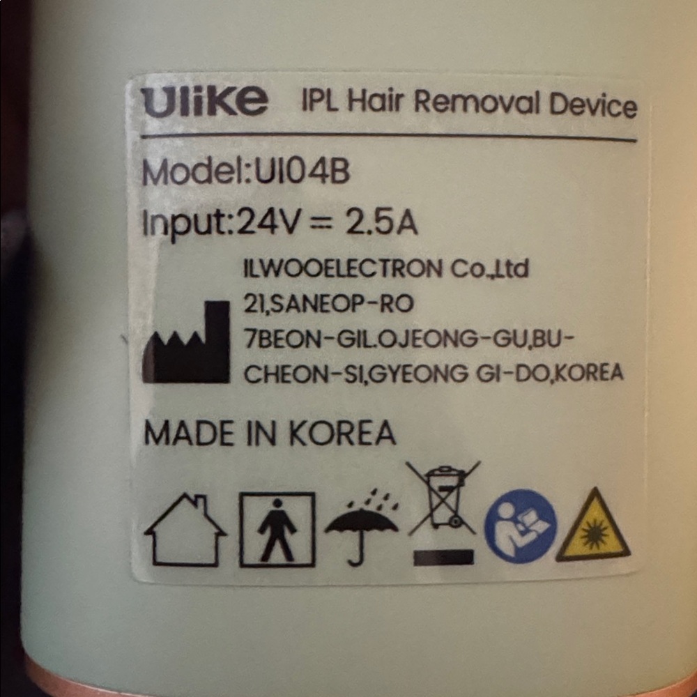 ULIKE Green IPL Hair Removal Device Version 1.0 - Picture 4 of 4